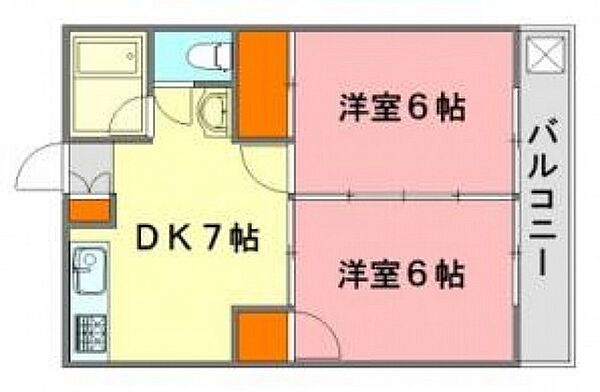 アーバン久保本 ｜広島県広島市佐伯区五日市中央3丁目(賃貸マンション2DK・2階・38.64㎡)の写真 その2