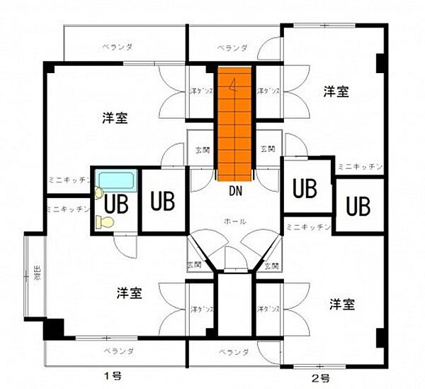 宮田ビル ｜広島県広島市中区南千田西町(賃貸マンション1R・3階・16.80㎡)の写真 その2