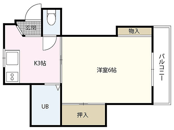 信本ビル ｜広島県広島市中区土橋町(賃貸マンション1K・3階・19.80㎡)の写真 その2