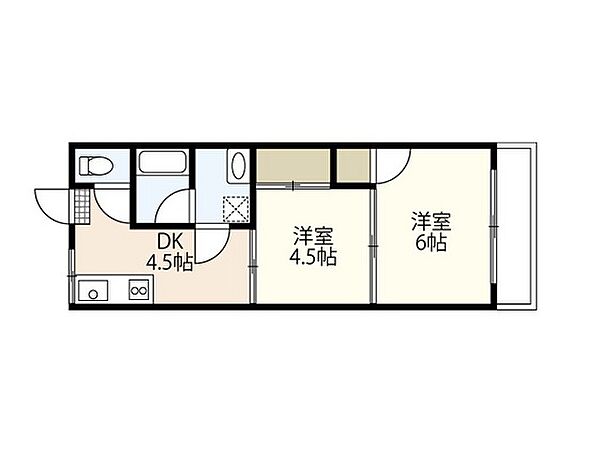 ベガパンクSTヒルズ ｜広島県広島市西区己斐中3丁目(賃貸アパート2DK・1階・39.00㎡)の写真 その2