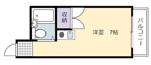 ロイヤルガーデン ｜広島県広島市安佐南区山本2丁目(賃貸マンション1R・4階・17.01㎡)の写真 その2