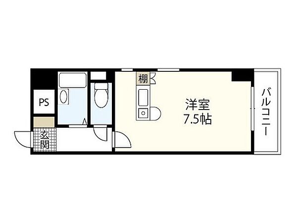 ヴェルソーヤスダ ｜広島県広島市東区牛田新町2丁目(賃貸マンション1R・6階・24.08㎡)の写真 その2