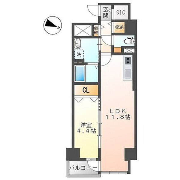 サニーフィールド ｜広島県広島市安佐南区西原4丁目(賃貸マンション1LDK・3階・44.08㎡)の写真 その2