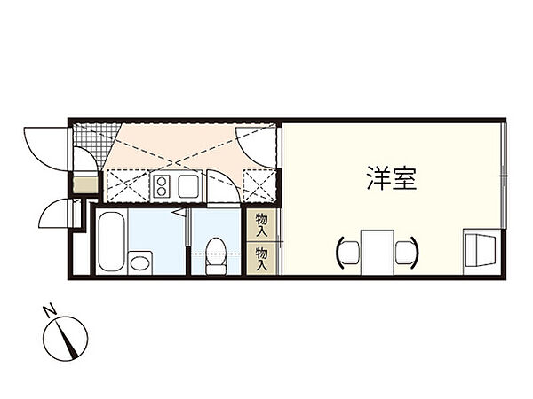 レオパレスKUSUNOKI ｜広島県広島市西区井口5丁目(賃貸マンション1K・3階・19.87㎡)の写真 その2