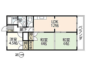 光ヶ丘コートビレッジA棟  ｜ 広島県広島市東区光が丘（賃貸マンション3LDK・2階・61.42㎡） その2