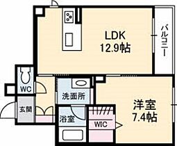 ＣＡＳＡ　ＰＲＯＳＰＥＲＡ  ｜ 広島県広島市東区尾長西1丁目（賃貸アパート1LDK・3階・48.45㎡） その1