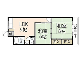 下脇ビル  ｜ 広島県広島市中区江波栄町（賃貸マンション2LDK・4階・46.90㎡） その1