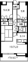 古江パークホームズ  ｜ 広島県広島市西区古江上1丁目（賃貸マンション3LDK・2階・68.85㎡） その2