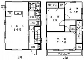 メゾネット坂原　Ｂ  ｜ 広島県広島市安佐南区緑井1丁目（賃貸一戸建3LDK・--・79.48㎡） その2