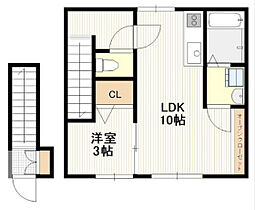 広島県廿日市市佐方3丁目（賃貸アパート1LDK・2階・34.20㎡） その2