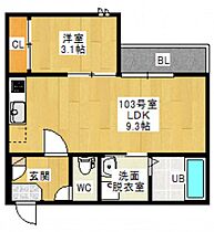 Grandtic Orange  ｜ 広島県広島市佐伯区五日市中央1丁目（賃貸アパート1LDK・1階・30.87㎡） その2