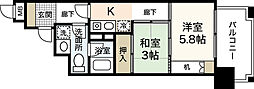 モア・マリオ平和公園 2Kの間取図画像