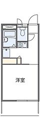 レオパレスＡＲＫ弐番館 3階1Kの間取り