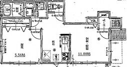 ブラウン・Ｋ 1階1LDKの間取り
