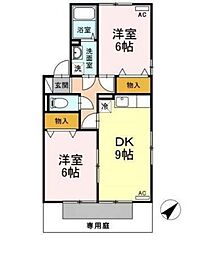 アネックス　弐番館 1階2DKの間取り