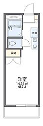 レオパレス中筋 2階ワンルームの間取り