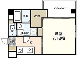 LEDOME東蟹屋 1Kの間取図画像
