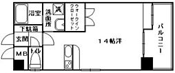 シティハイツ宇品 ワンルームの間取図画像