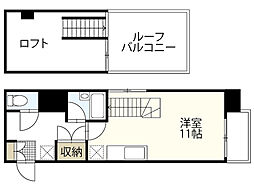 レガロ出汐 1Kの間取図画像