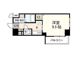 S-RESIDENCE宇品5丁目1 1Kの間取図画像