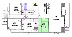 フローレンス上幟町グランドアーク弐番館 4LDKの間取図画像