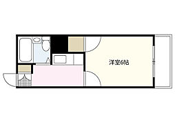 第46東雲ビル 1Kの間取図画像