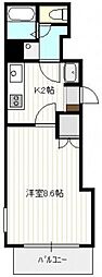 的場Yビル 1Kの間取図画像