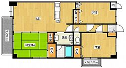 ハイブレスビル 3LDKの間取図画像