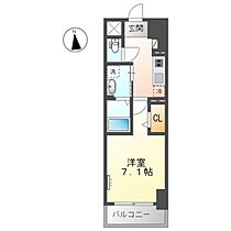 広島県広島市西区中広町1丁目（賃貸マンション1K・7階・26.45㎡） その2