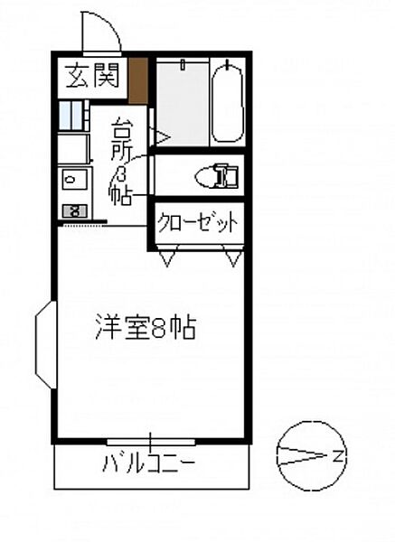 第2TSビル ｜広島県広島市佐伯区隅の浜2丁目(賃貸マンション1K・5階・24.20㎡)の写真 その2