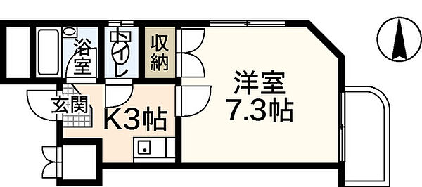 スリーゼ白島 0401｜広島県広島市中区白島九軒町(賃貸マンション1K・4階・23.00㎡)の写真 その2