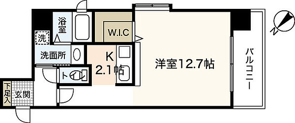 グラビスコート十日市 0904｜広島県広島市中区猫屋町(賃貸マンション1R・9階・36.60㎡)の写真 その2