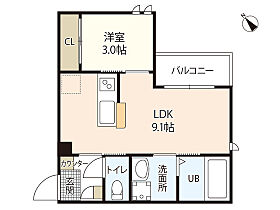 広島県広島市安佐南区大町東3丁目（賃貸アパート1LDK・3階・30.01㎡） その2