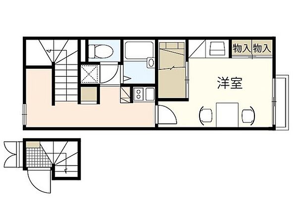 レオパレス三宅 ｜広島県広島市佐伯区三宅3丁目(賃貸アパート1K・2階・28.02㎡)の写真 その2