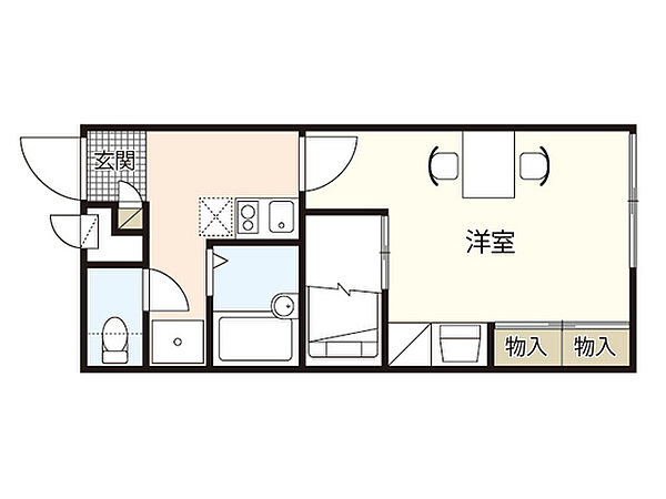 レオパレスグラシューズＫ ｜広島県広島市佐伯区利松3丁目(賃貸アパート1K・1階・23.18㎡)の写真 その2