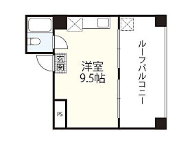 サンライズ河原町  ｜ 広島県広島市中区河原町（賃貸マンション1R・7階・25.51㎡） その2