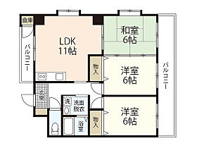 広島県広島市安佐南区相田2丁目（賃貸マンション3LDK・2階・66.00㎡） その2