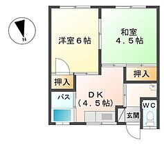 広島県広島市西区中広町1丁目（賃貸マンション2K・4階・34.02㎡） その2