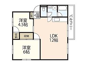 広島県広島市安佐南区川内1丁目（賃貸マンション2LDK・2階・51.87㎡） その2