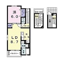 広島県広島市西区南観音5丁目（賃貸アパート1LDK・3階・53.34㎡） その2