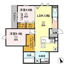 広島県広島市安佐南区東野2丁目（賃貸アパート2LDK・1階・62.63㎡） その2