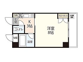 広島県広島市中区河原町（賃貸マンション1K・6階・25.41㎡） その2