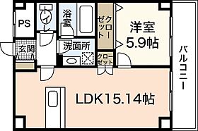 SAKURA.ism  ｜ 広島県広島市中区千田町3丁目（賃貸マンション1LDK・6階・43.17㎡） その2