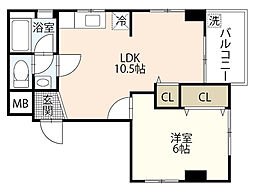 間取図画像 1LDK