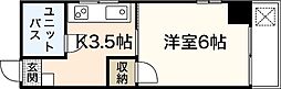 平成ビル 3階1Kの間取り