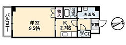 間取図画像 1K