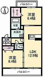 間取図画像 2LDK