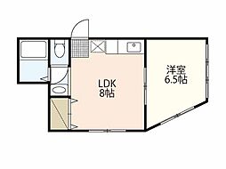 新見ビル 1LDKの間取図画像