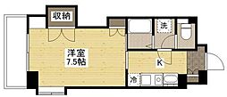 K'sB祇園 1Kの間取図画像