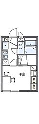 レオパレスフィオーレ 1Kの間取図画像